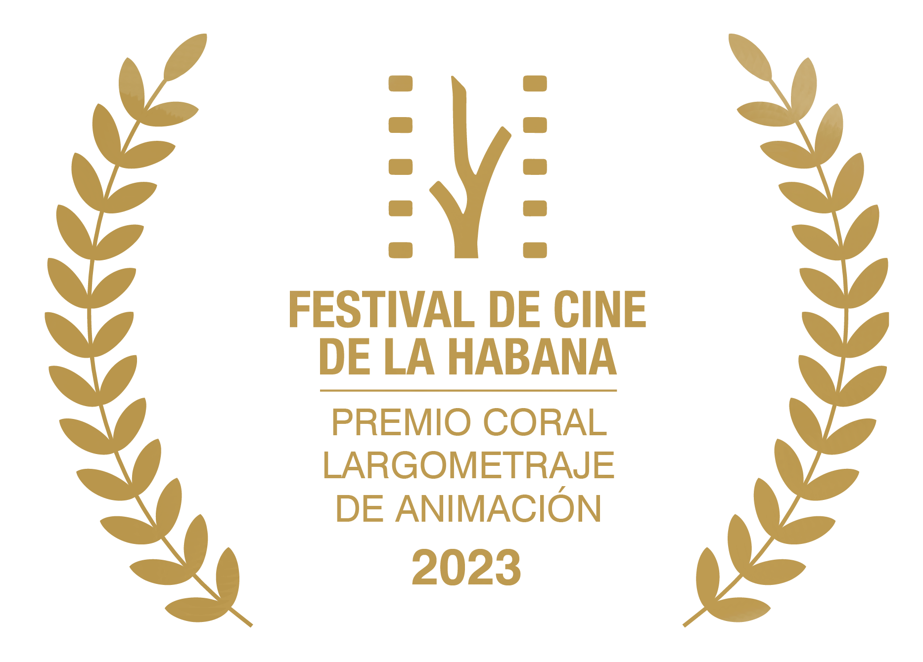 Simbolo representando que foi vencedor do 44º Festival de Cinema de La Habana - Premio Coral Largometraje de animacion